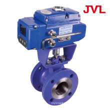 forged flanged pneumatic v type ball valve